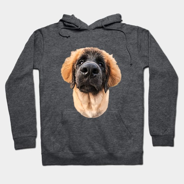 Leonberger Puppy Dog Hoodie by ElegantCat